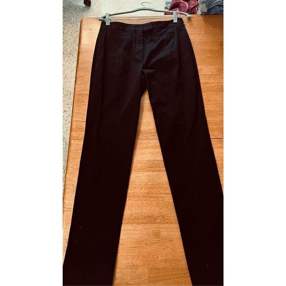 PROENZA SCHOULER BLACK STRETCH PANTS BACK ZIP ANKLES SIZE 6 - Picture 9 of 15